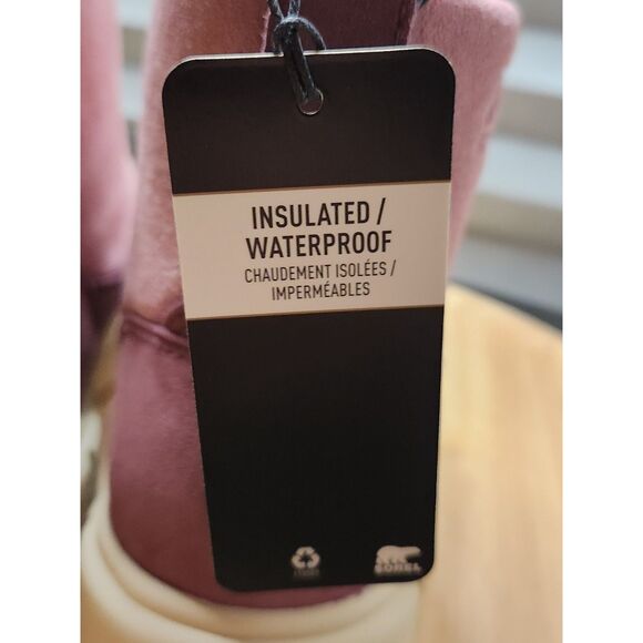 Sorel Youth Explorer III Slip-On Waterproof Boots Size 7 Mauve - Picture 2 of 12